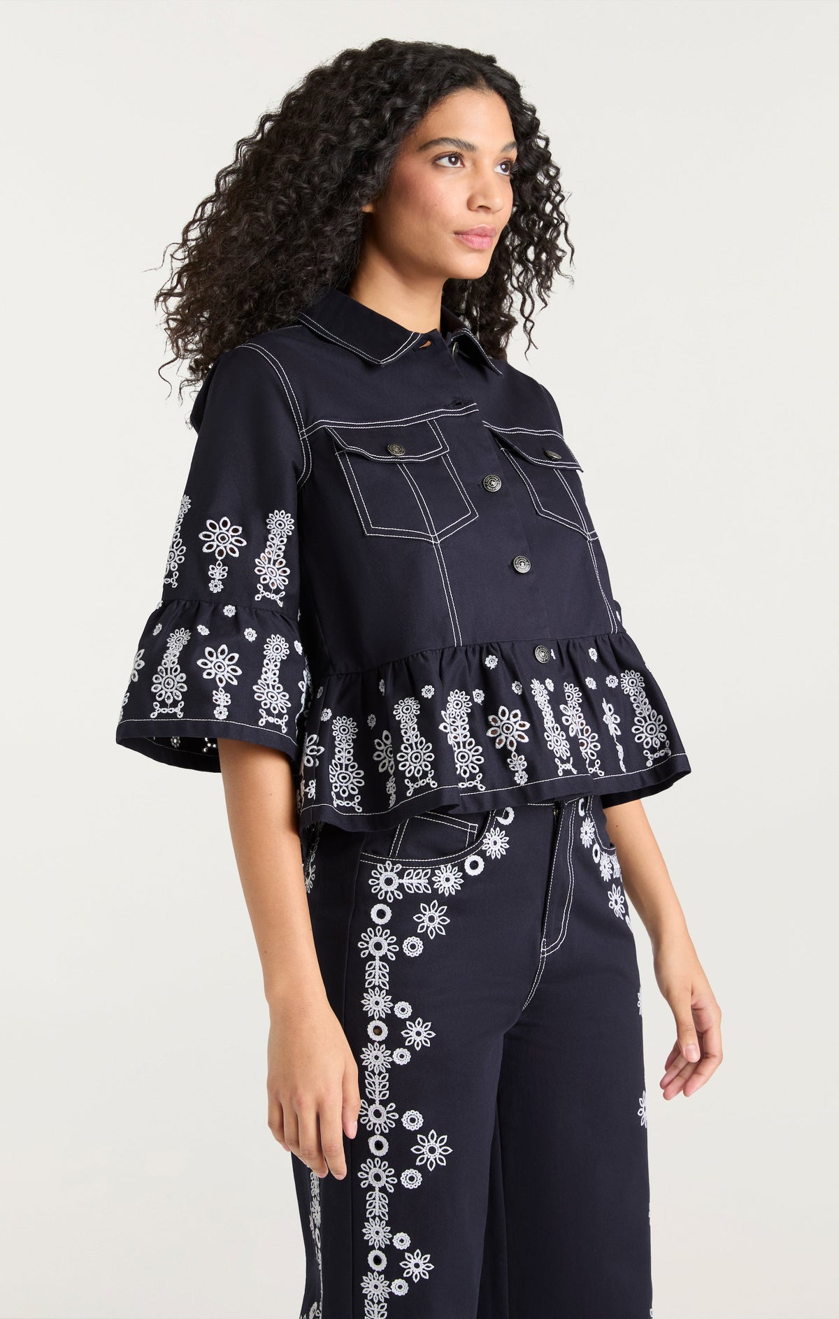 Cinq à Sept Mazie Eyelet Mandie Jacket