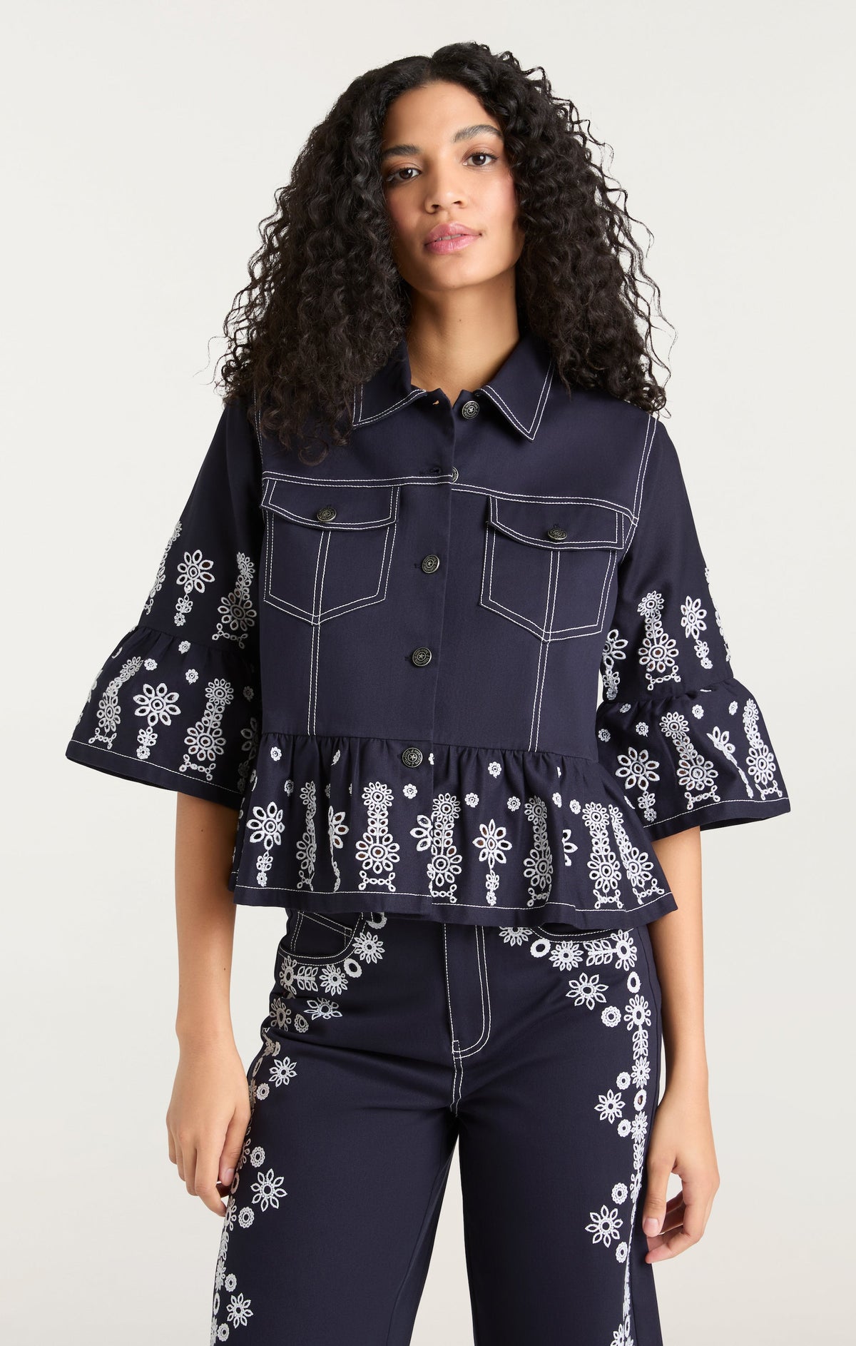 Cinq à Sept Mazie Eyelet Mandie Jacket
