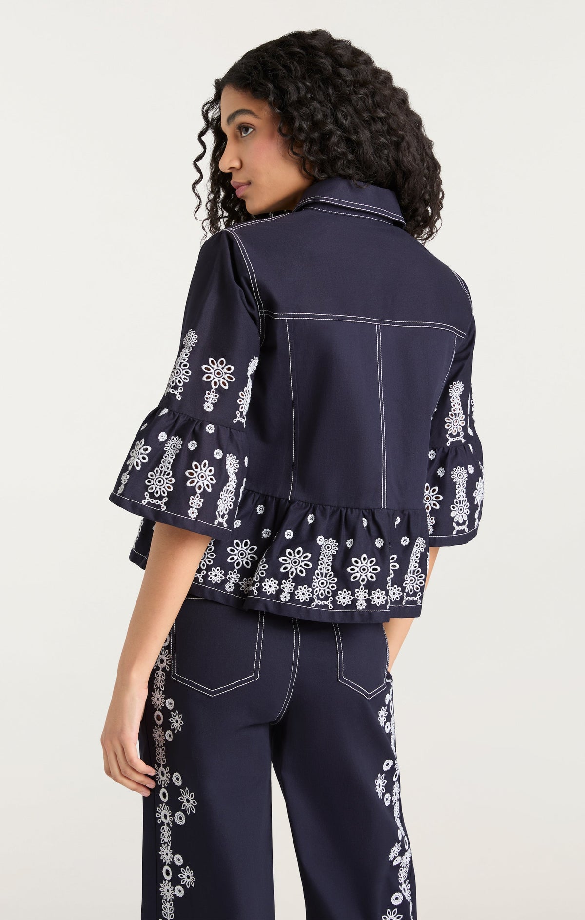 Cinq à Sept Mazie Eyelet Mandie Jacket