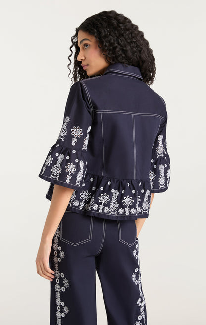 Cinq à Sept Mazie Eyelet Mandie Jacket