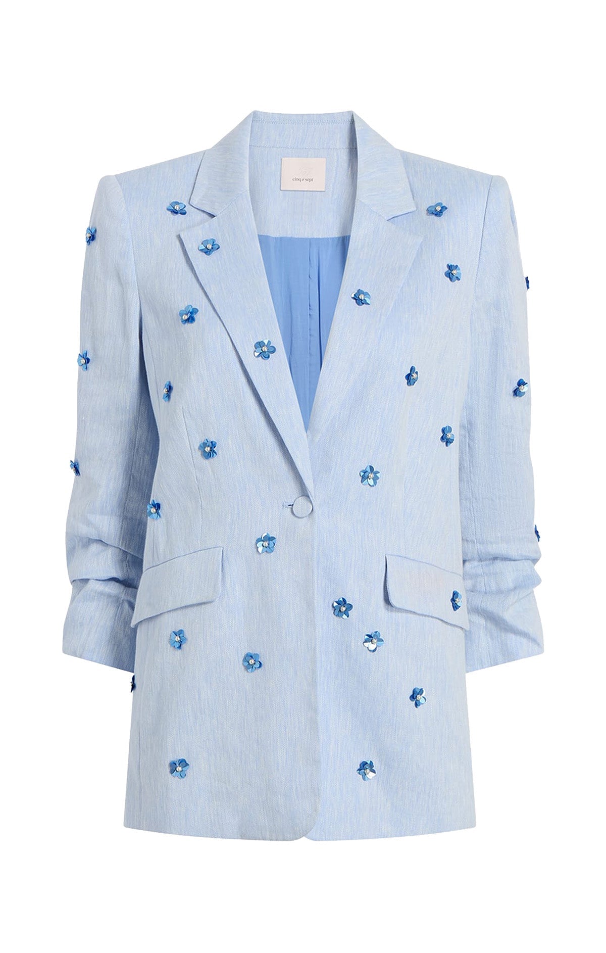 Cinq à Sept Linen Suiting Pearl Ditsy Kylie Blazer