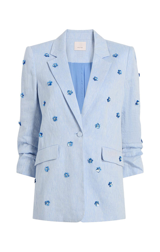 Cinq à Sept Linen Suiting Pearl Ditsy Kylie Blazer