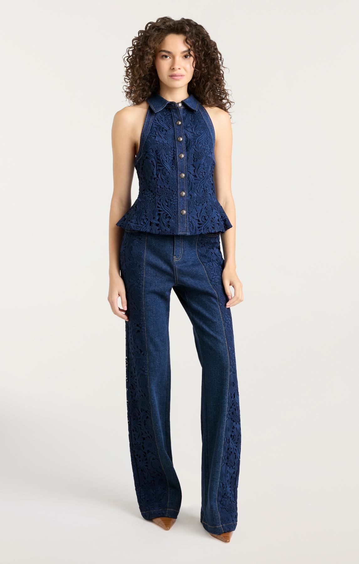 Cinq à Sept Lace Combo Francine Jeans