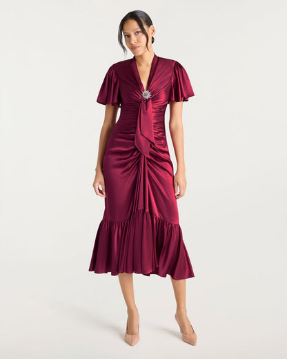 Cinq à Sept Brooch Peeta Dress