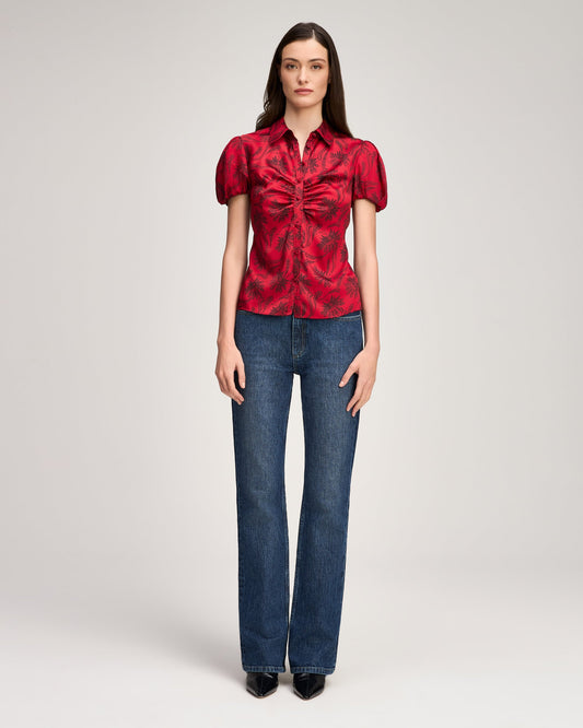 Cinq à Sept Paisley Fan Solange Top