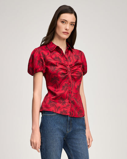 Cinq à Sept Paisley Fan Solange Top