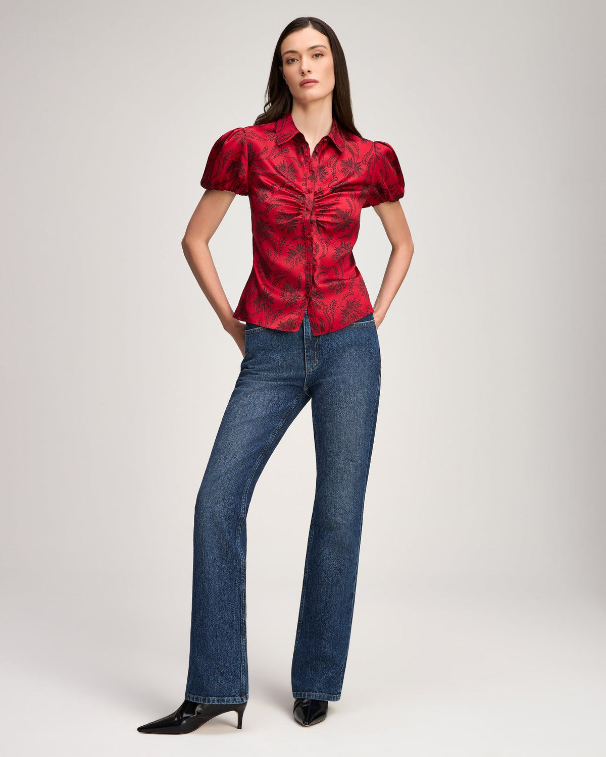 Cinq à Sept Paisley Fan Solange Top